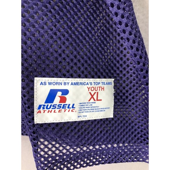 RUSSELL ATHLETICS TRAINING JERSEY PURPLE YOUTH SIZE XL NWT - Picture 4 of 4